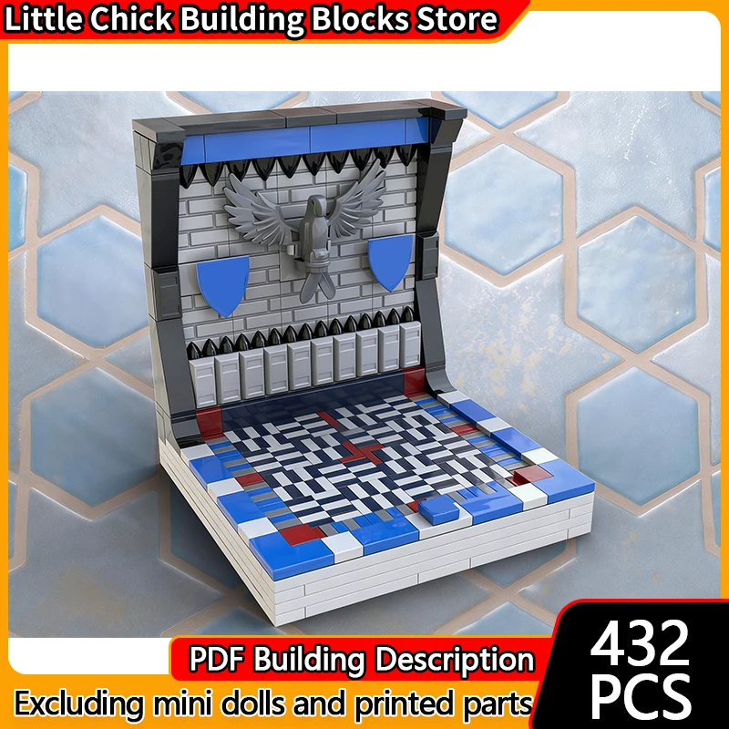 

Street View Model MOC Building Bricks Display Stand With Moorish Style Modular Technology Children Holiday Gifts Assemble Toys