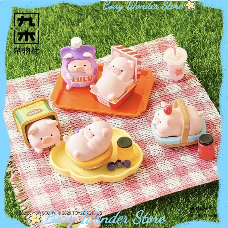 Neue authentische Lulu The Piggy Picnic Party Serie Blind Bag Niedliche Desktop-Ornamente Mädchen Geschenk Trendige Spielzeuge Schöne Sammlerstücke