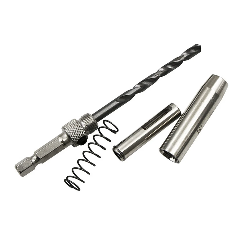 

7Pcs Hinge Drill Bits Set Self Centering Vix Bit Durable Brass for Door Cabinet Drawer Slide Accurate Hole