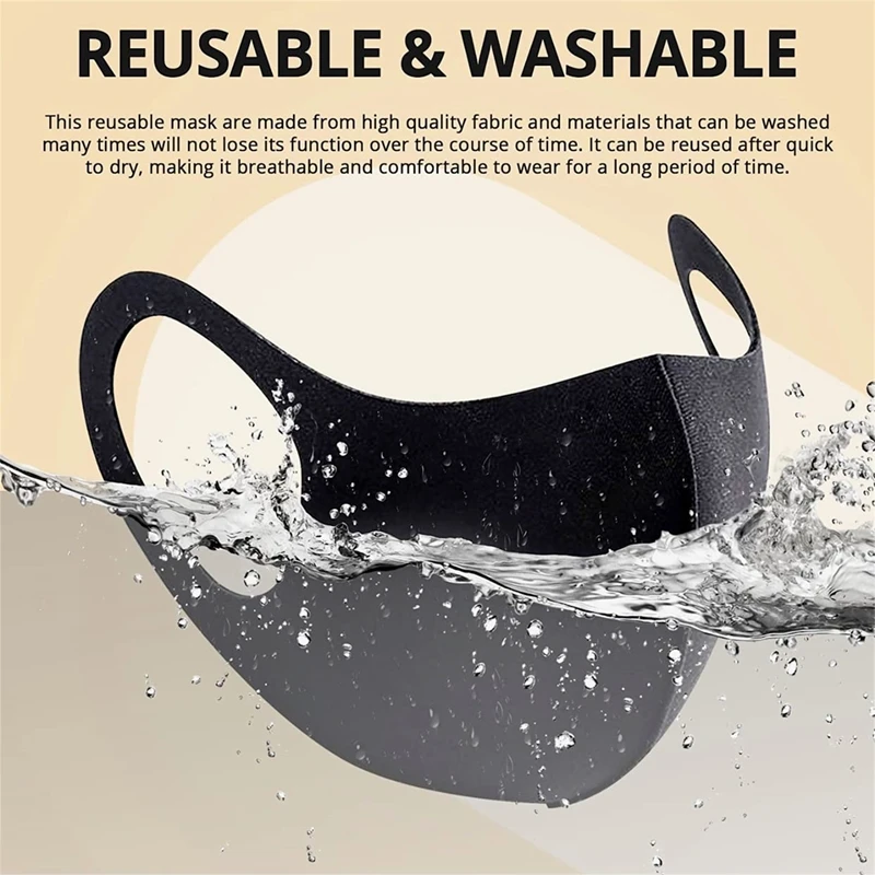 5/10PCS Fashion Solid Earloop Mask Spring Dustproof Washable Reusable Face Mask Unisex Outdoor Travel Breathable Mask