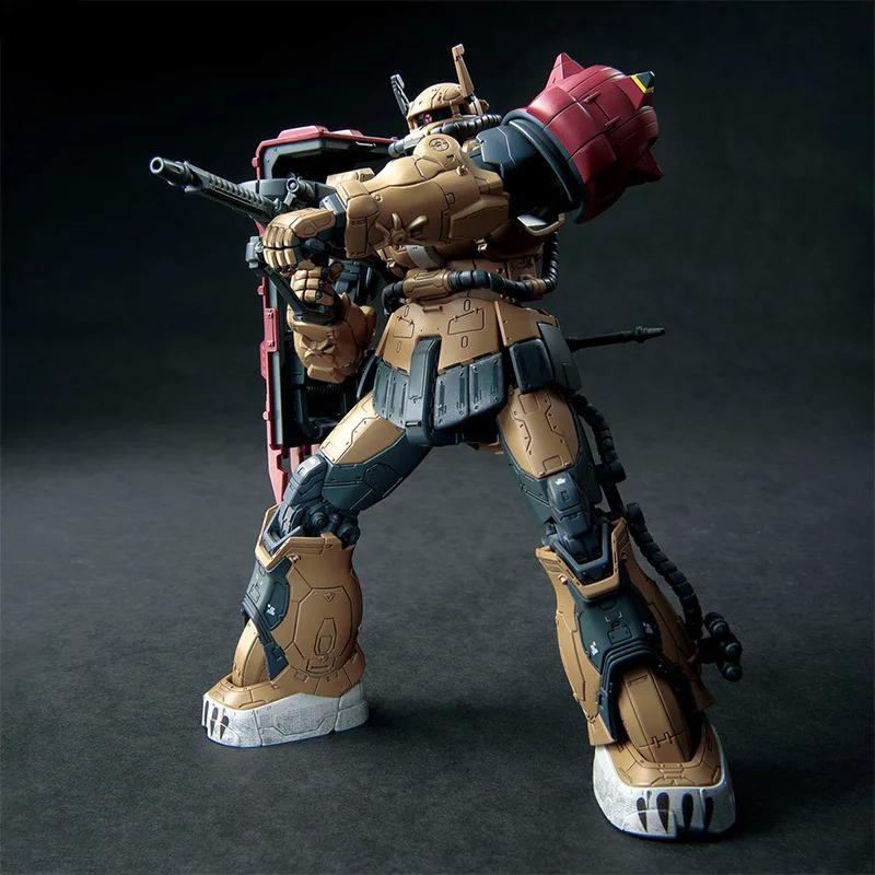 Bandai Original HG 1/144 Original box MS-06F ZAKU2F TYPE SOLARI GUNDAM Aninm full Action Assembly Figure Model ToyGifts for KIDS