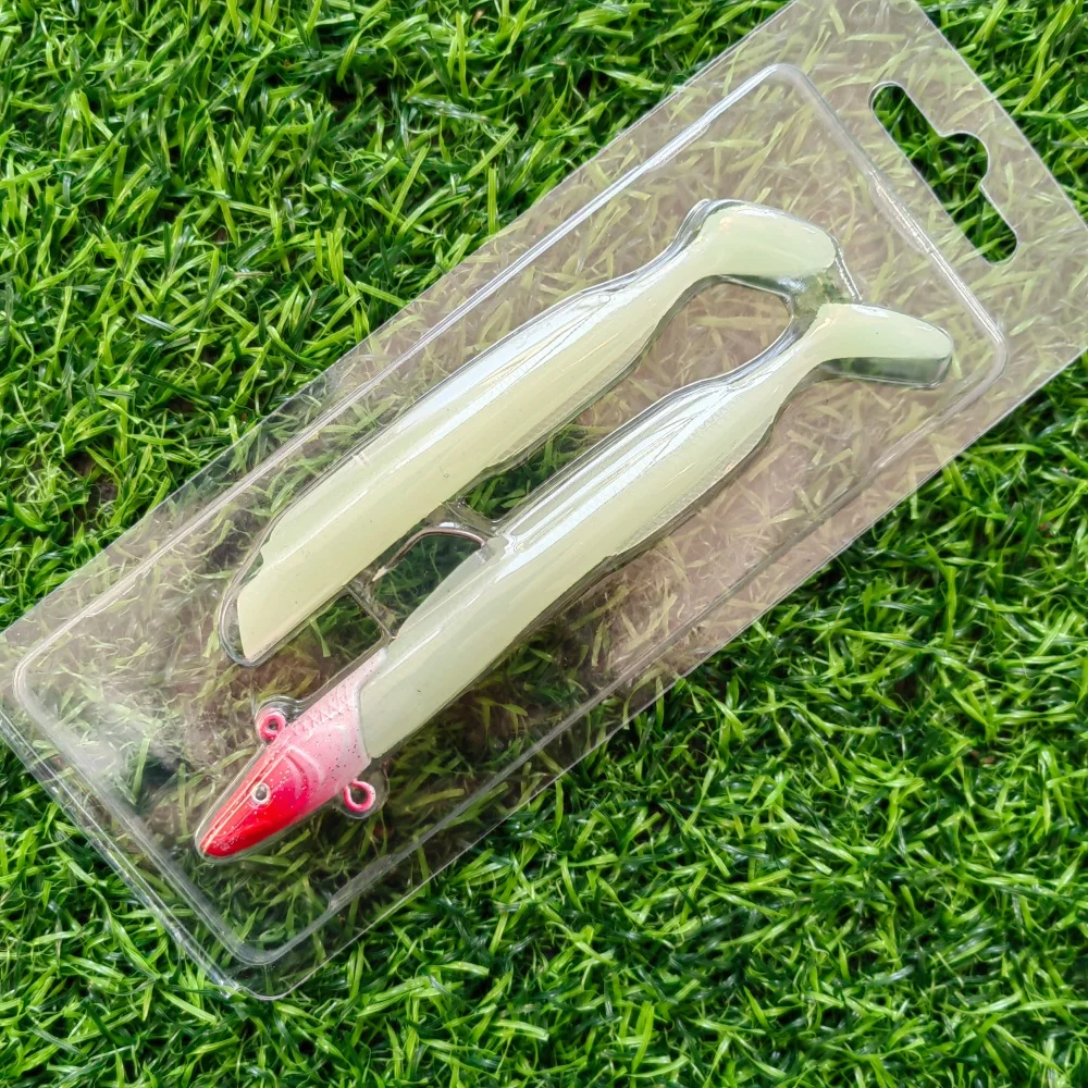 MUKUN Sandeels 12.5cm 23g Soft Live Eel Fishing Lure Paddle Tail Jig Head  Hook Vinyls Vibration Artificial Bait Saltwater Gear - AliExpress 18