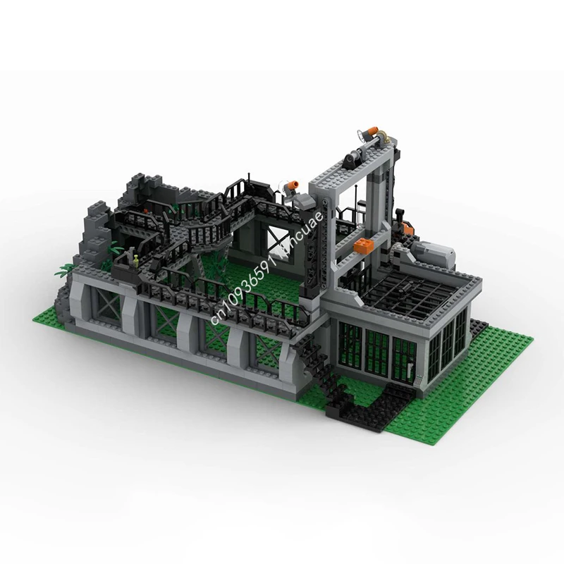 637PCS MOC JurassicS World_Raptors Cage_PF Modular Model Building Blocks Stacking Bricks Creative Educational Toys Kid Gift Diy
