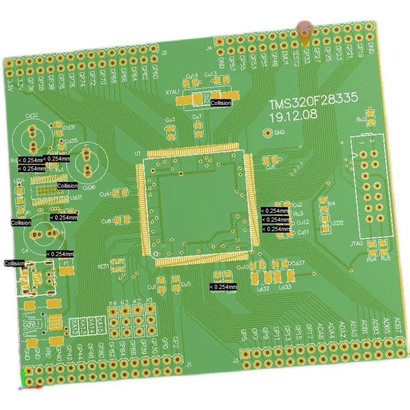 TMS320F28335 Development Board DSP Minimum System Board F28335 Industrial Control Board