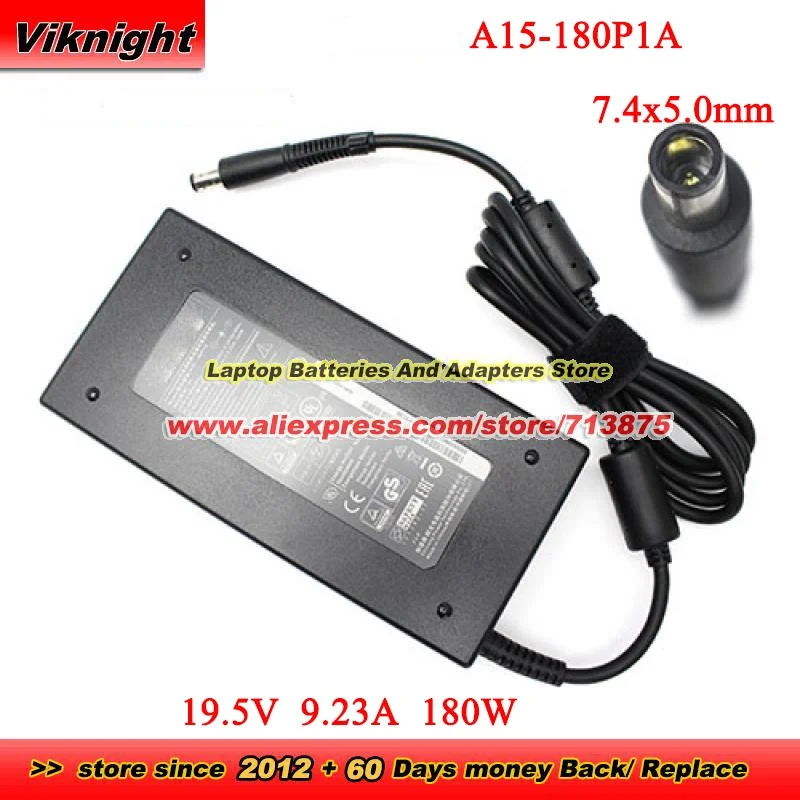 

Адаптер переменного тока A15-180P1A 19.5V 9.23A 180W A180A012L A180A019L 7.4x5.0мм для GE63 GL63 GP63 GL65 GP65 GL73 GL75 GP73 GP75 MS-17C5