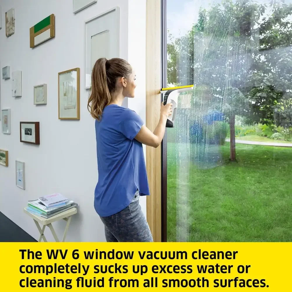 Electric Window Vacuum Squeegee Cordless 11 Inch Multi-Surface Cleaner Rechargeable Cleaning System Showers Mirrors Glass