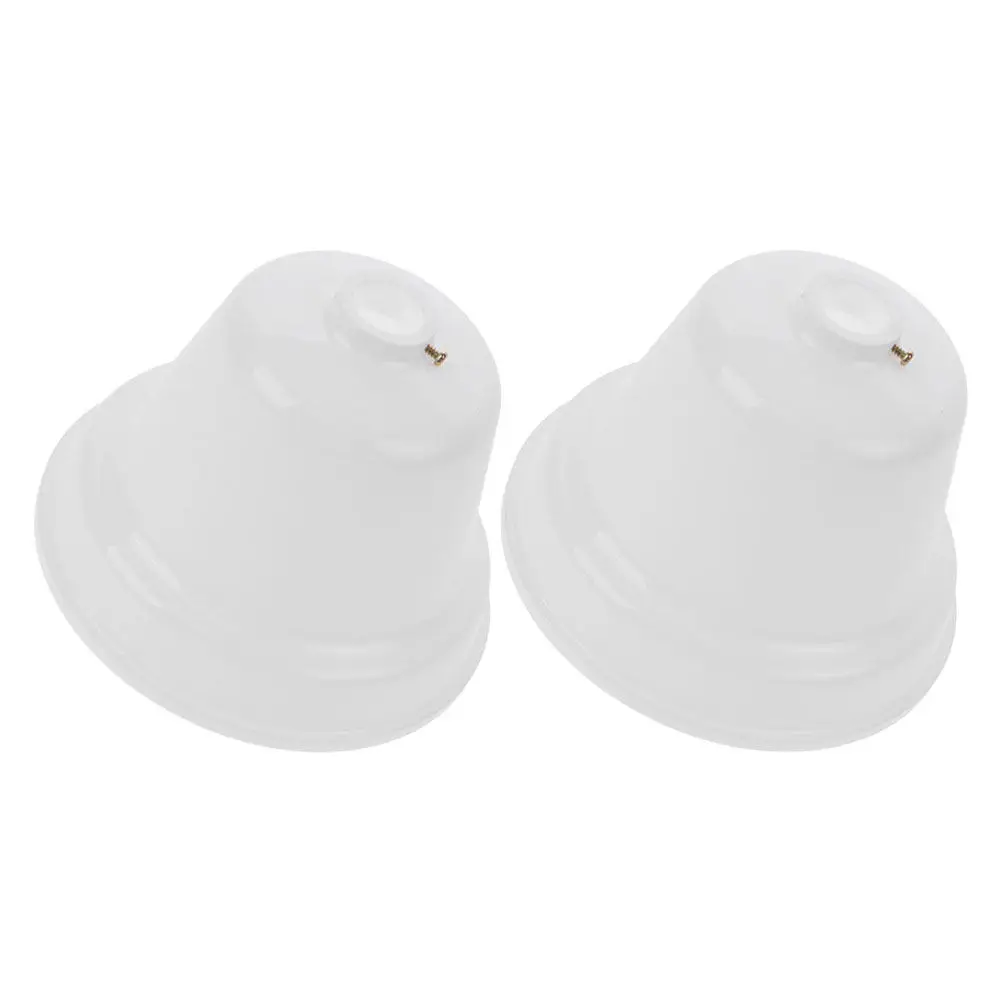 2Pcs Universal Plastic Ceiling Fan Canopy Cover for Dust Protection Easy Install Removable Decorative Cap Large Fit Ceiling Fan