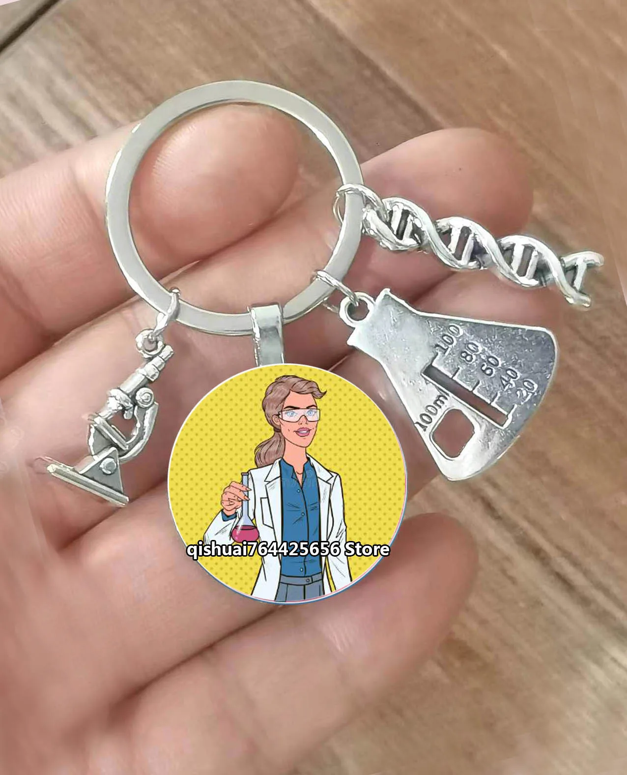 Science Chemistry Biology Teacher Keychain Innovation Biology Keyholder Gift To Chemistry Professor