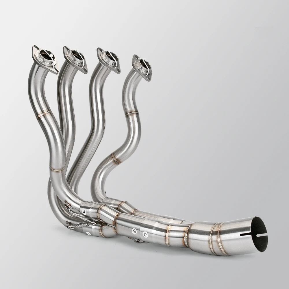 لكاواساكي نينجا ZX-6R 636 2019-2019 دراجة نارية نظام العادم جامع رأس الخمار الأنابيب الأمامية لاستبدال الرأس الأصلي