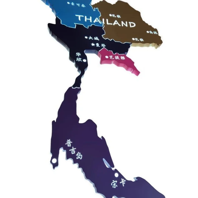 مخصص. تخصيص التحكم عن بعد الفولاذ المقاوم للصدأ مضيئة الصين خريطة إنتاج الإقليمية شركة المؤسسة الثقافية ب #6