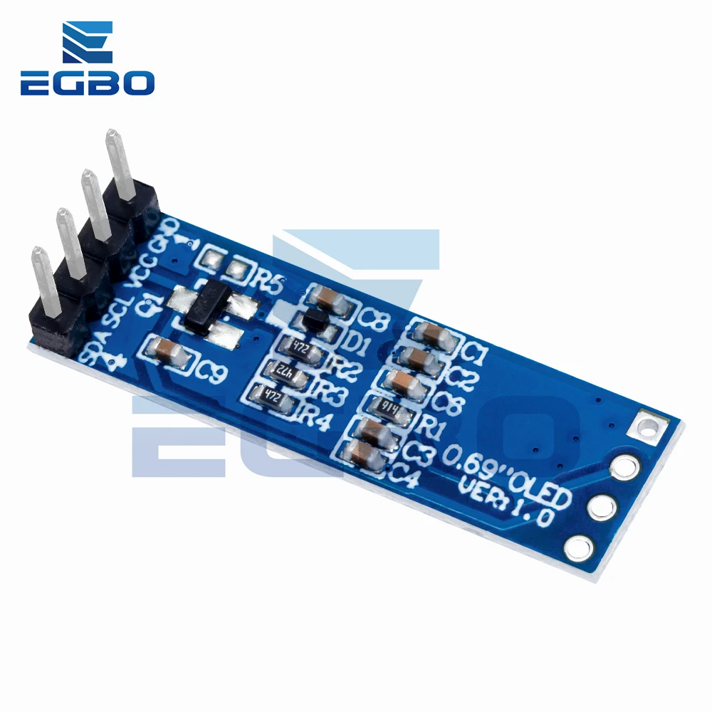 0.69 Inch 96X16 Oled Display Module Wit Display 0.69 "Ssd1306 Lcd-Scherm Control Board Voor Arduino 3-5.5V Iic Interface