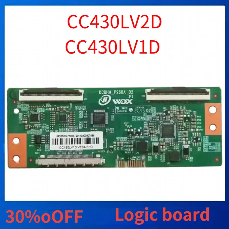 Newly Upgraded LCD TV Logic board CC430LV2D/CC430LV1D 2K Measures the spot.