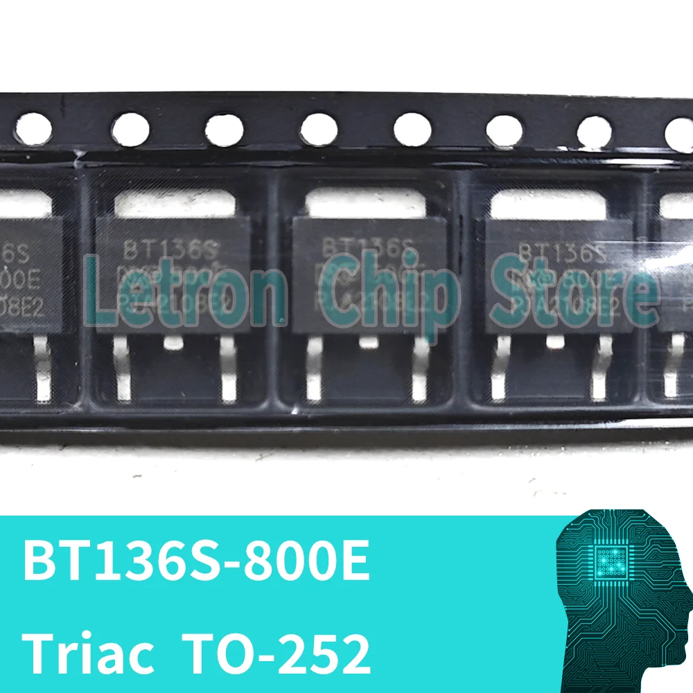 10pcs BT136S-800E TO252 BT136 800E TO-252 BT136S-800 DPAK BT136S 800E SMD Triac new original