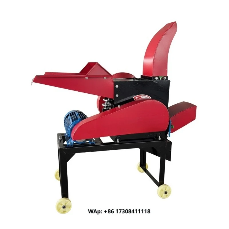 New Small Farm Steel Silage Chopper Grinder High Productivity Multifunction Forage Crusher for Animal Feed Making 2-3 Tons/Hour