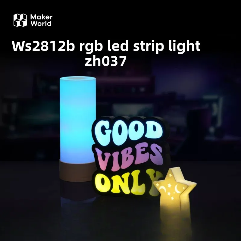 Original brand new WS2812B RGB LED light strip set for Bambu lab Maker Treasure House Creative 3D Printed Model Components