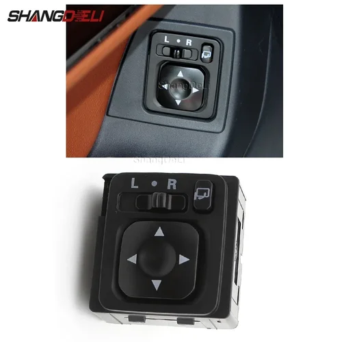 Para Mitsubishi Lancer ASX Outlander Pajero L200 ajuste del espejo retrovisor interruptor plegable espejo de marcha atrás Control interruptor botón