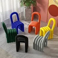 Dining Chairs Modern Hotel Restaurants Nordic Style Shaped Soft Comfortable Creative Design Minimalist Multifunctional Furniture
