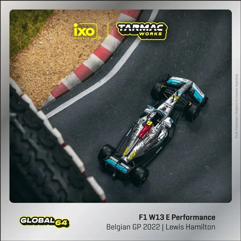 Tarmac Works 1:64 F1 W13 E Performance Belgian Grand Prix 2022 Diecast Model Car