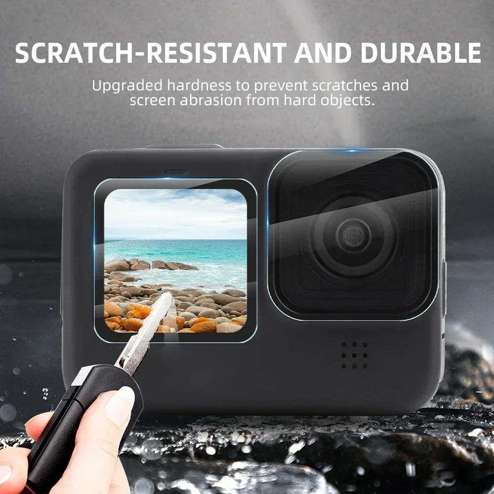 Flymile AR Антибликовая Защитная пленка для GOPRO 9/10/11/12 устойчивая к царапинам маслостойкая пленка для объектива камеры полноэкранная пленка HD