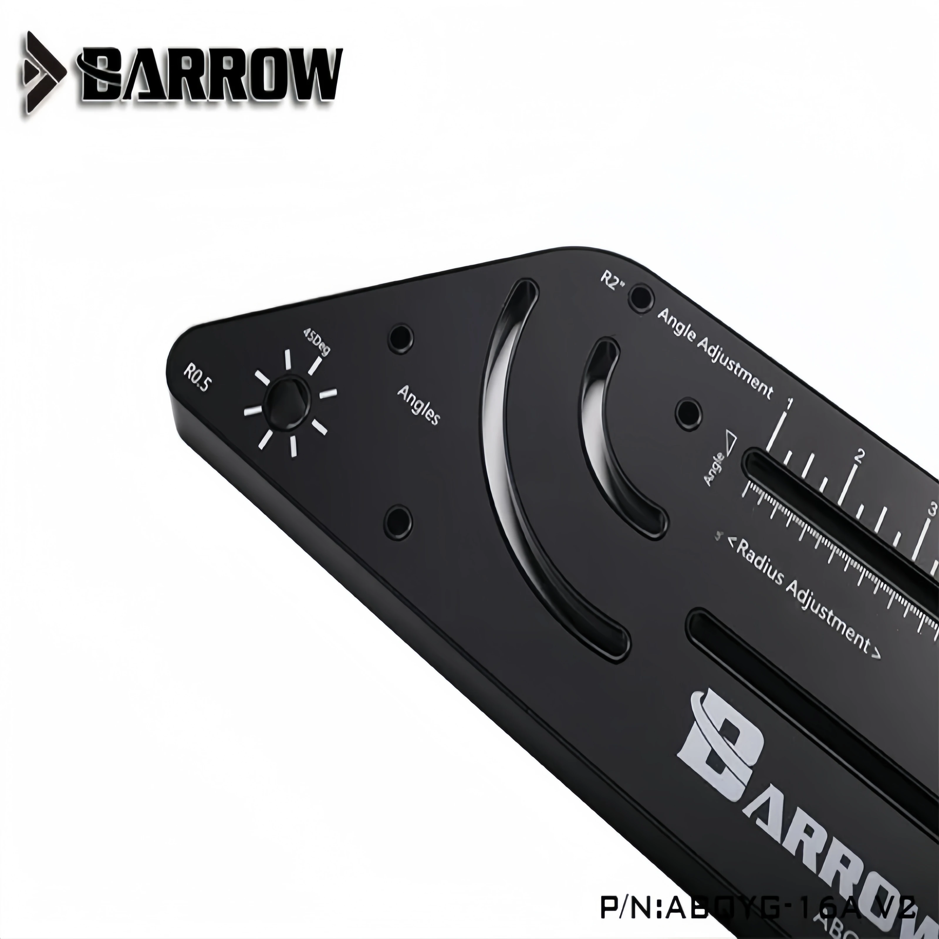 Barrow ABQYG-16A V2, Multi-angle Acrylic / PMMA / PETG Rigid hard tube bend shape computer water cooling.