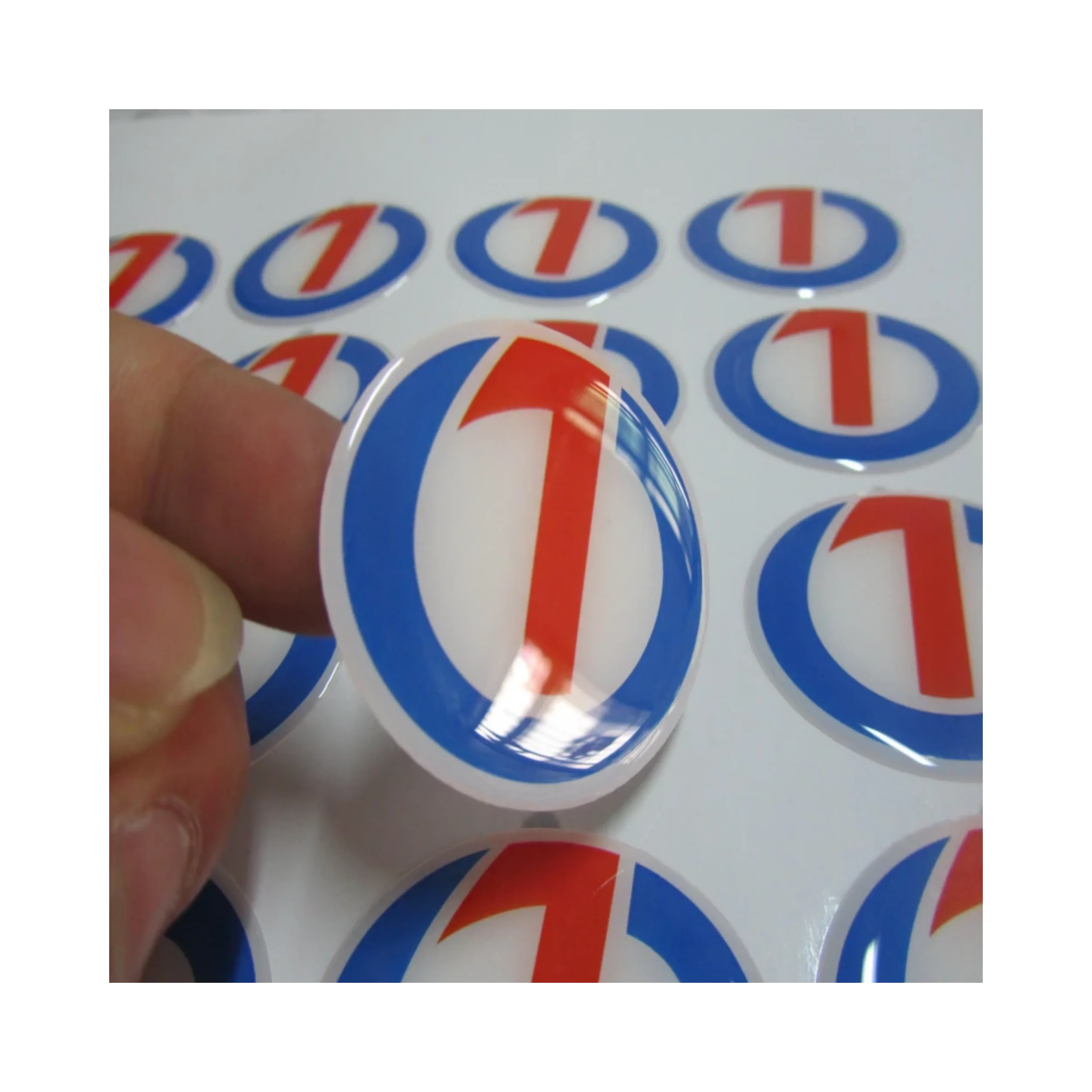 Custom Dome Epoxy Resin Sticker 3D Gel Logo Crystal Label Transparent Brand Clear Personalized Vinyl Self-adhesive Waterproof