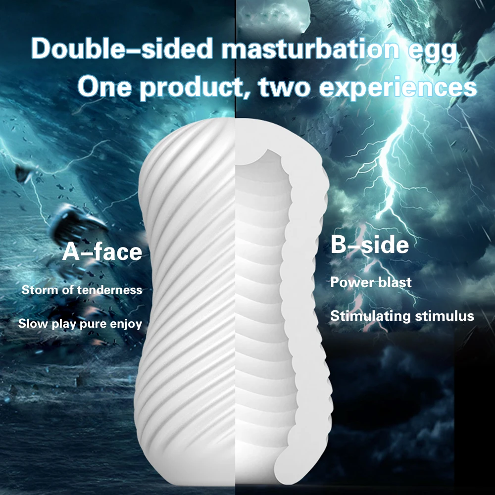 Male Masturbator Cup Portable Penis Trainer Penis Massage Adult Sex Toys Stretchy Silicone Vagina Egg Vacuum Pocket Cup for Men