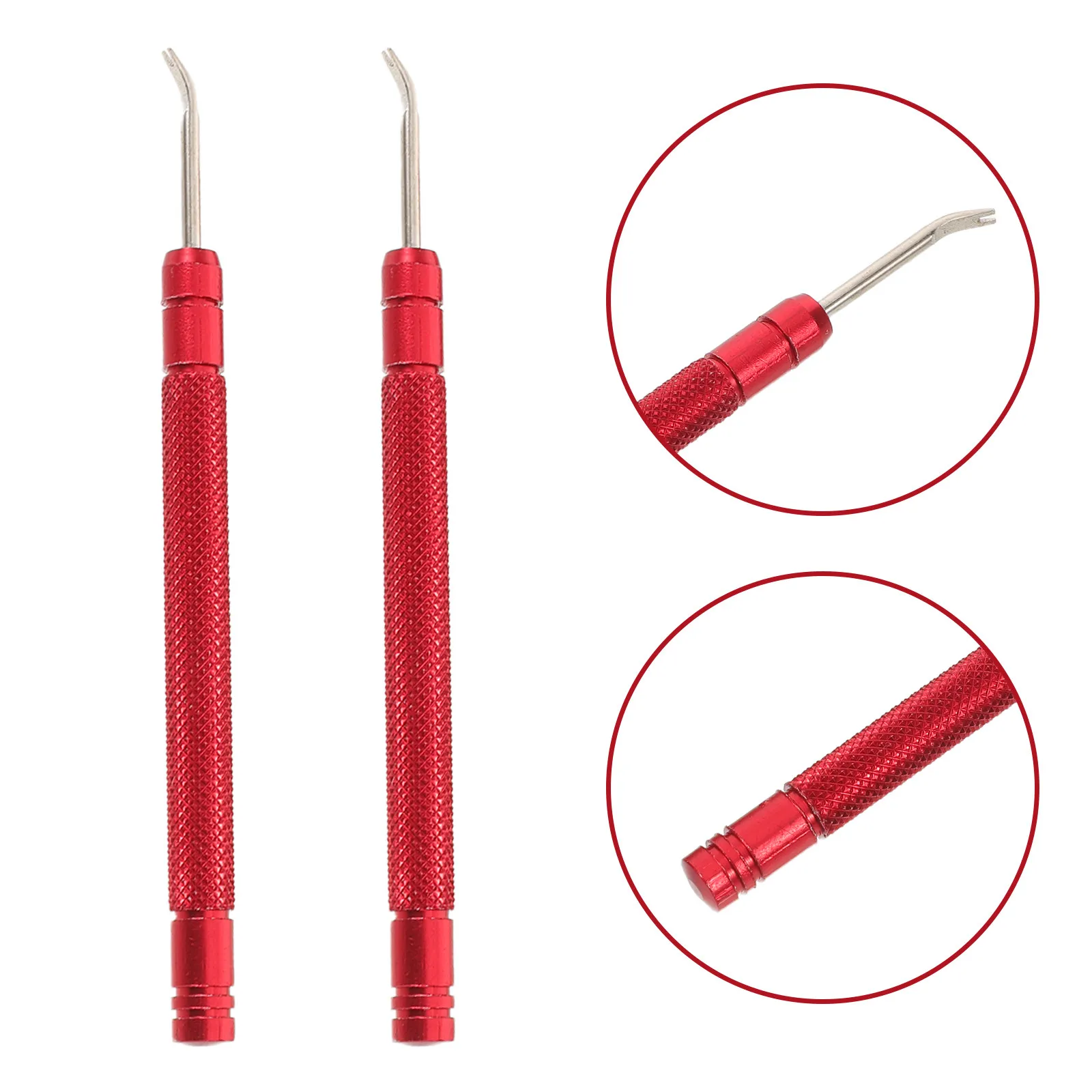 2Pcs Watch Hand Remover Tool Set Metal Precision Watch Repairing Tool for Battery Replacement Time Setting Hand Removal