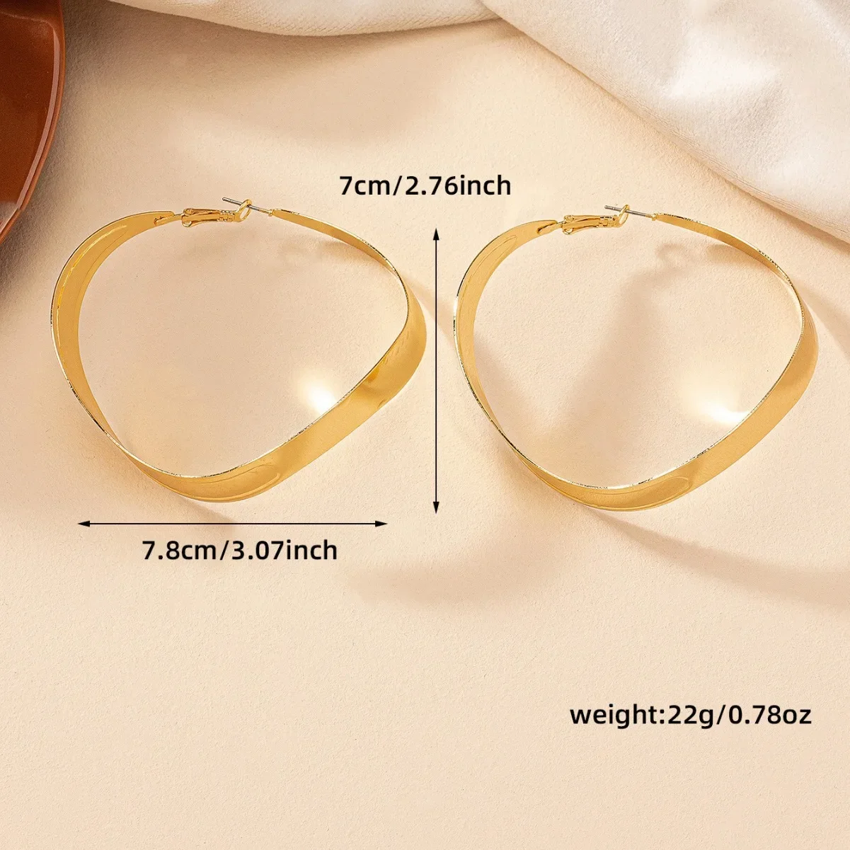 Pendientes colgantes huecos de Color dorado con personalidad geométrica para mujer, joyería de moda, nueva joyería personalizada