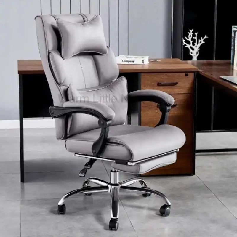Chair Computer Chair Transparent Furniture Home Office Rest Chairs Accent Computer Writing Massage White Leather Lazy Armchairs