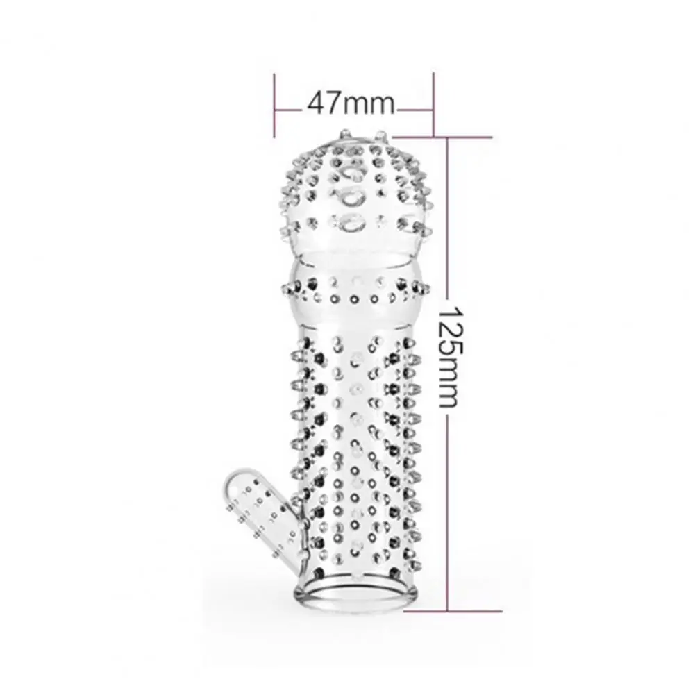Faux Crystal Penis Sleeve Men Penis Touch-Real Cover Cock Enlargement Dick Extender Enhanced Intimacy Sex Product - Image 6