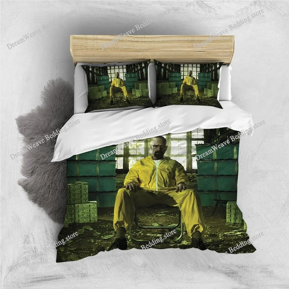 

B-Breaking TV B-Bad Duvet Cover Set Home Style Bedding Soft Laundry Cotton Bed Student Dormitory Gift