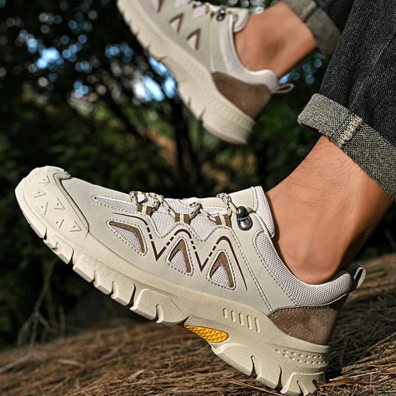 

Мужская уличная походная обувь, осенние винтажные дышащие износостойкие кроссовки, легкие нескользящие удобные повседневные кроссовки