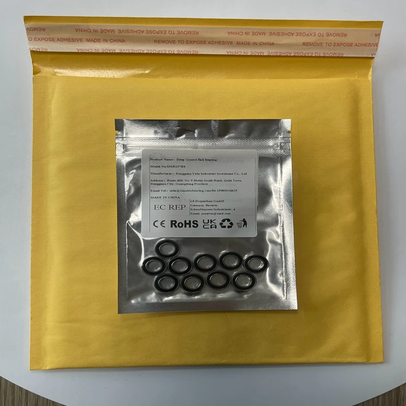 

10Pcs SMR137RS ABEC-7 Stainless Steel Ball Bearings MR137 7X13X4 Small Bearings