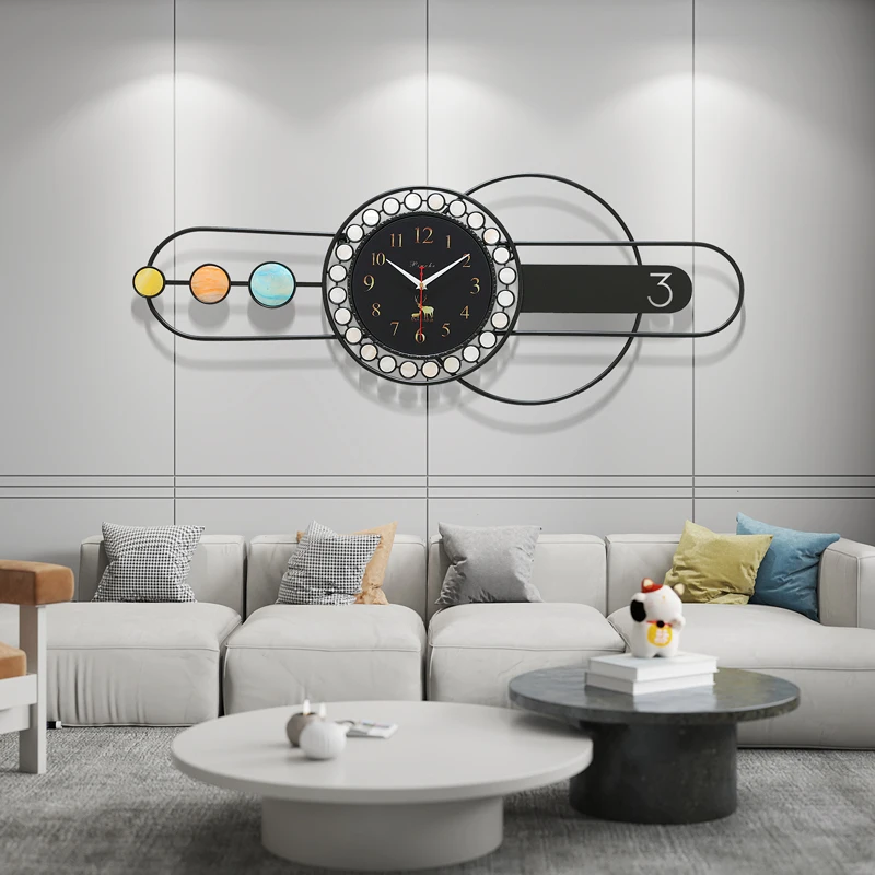 

Silent Kitchen Large Wall Clock Modern Design Electronic Decorative Wall Clock Living Room Watches Horloge Murale Home Decor