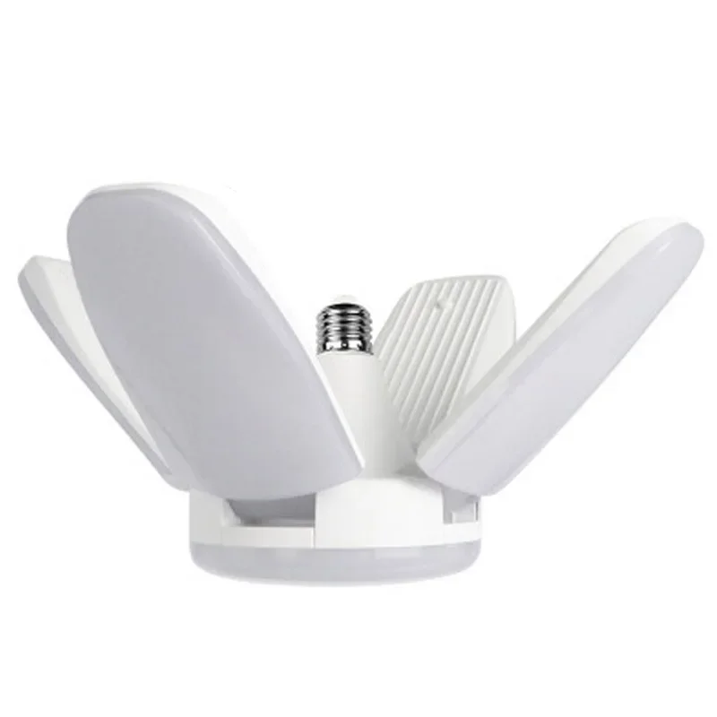 Creative Foldable Led Light Bulb Ceiling Folding Lamp Four Blades Indoor Household Angle Adjustable Morphing Fan Lights