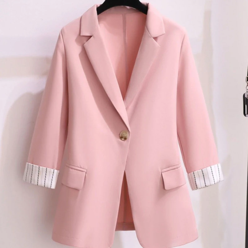 Women\'s Spring Summer Thin Blazer Pants 3 Pcs Set Korean Office Lady Work Graceful Suit Coat Trousers Vest Outfits Daily Clothes