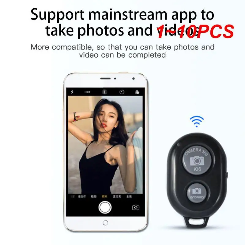 1~10PCS Mini Camera bluetooth-compatible Remote Controller Photo Shutter Release Button Phone Selfie For IOS/Android Smartphones