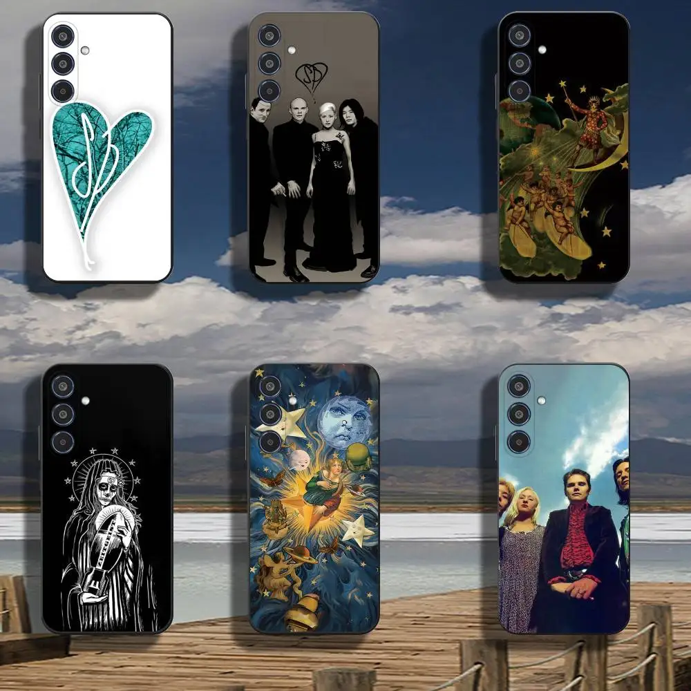 S-Smashing Pumpkins Band Phone Case For Samsung Galaxy A73,A72,A71,A70,Others Soft Black Cover