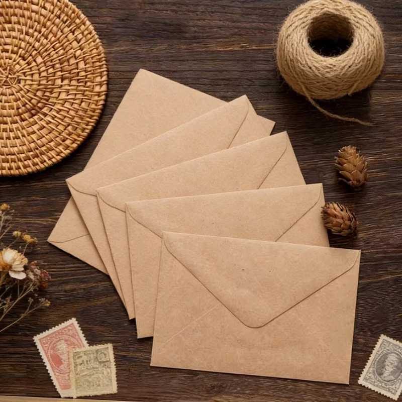 

20 Envelopes - Retro Solid Color Invitation Envelopes (6.3 * 4.33 inches) for love letters, weddings, birthdays, lovers, etc