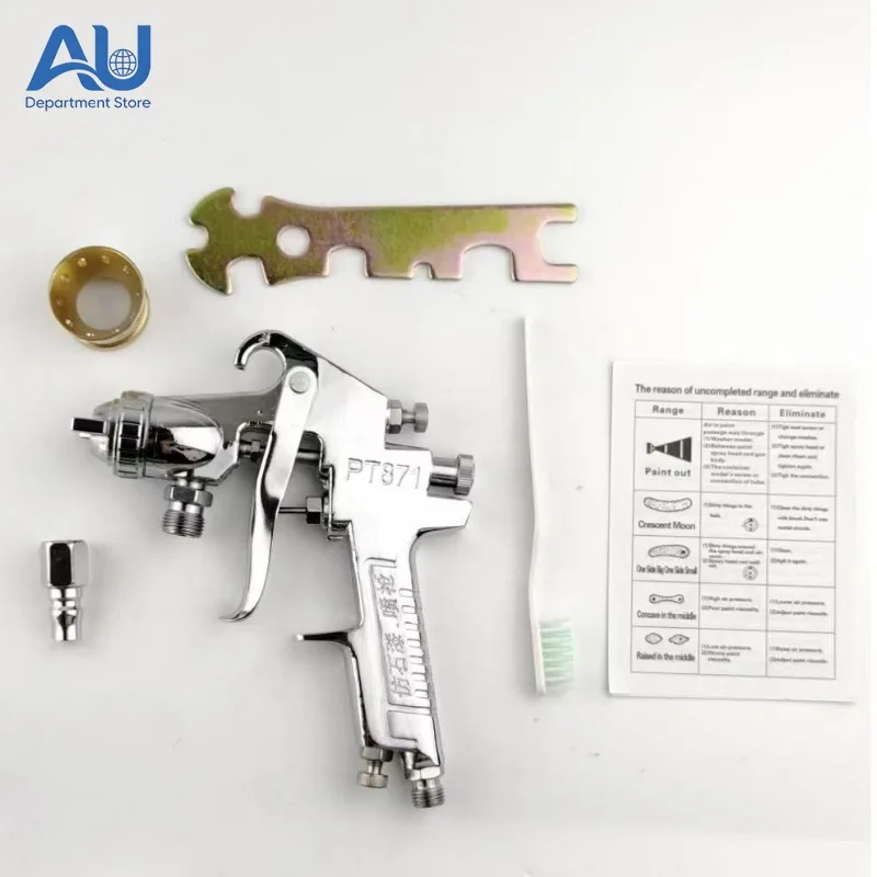 Water in Water Colorful Spray Gun PT871 Water in Sand Latex Paint Genuine Stone Paint Exterior Wall Spray Steel Structure Spray