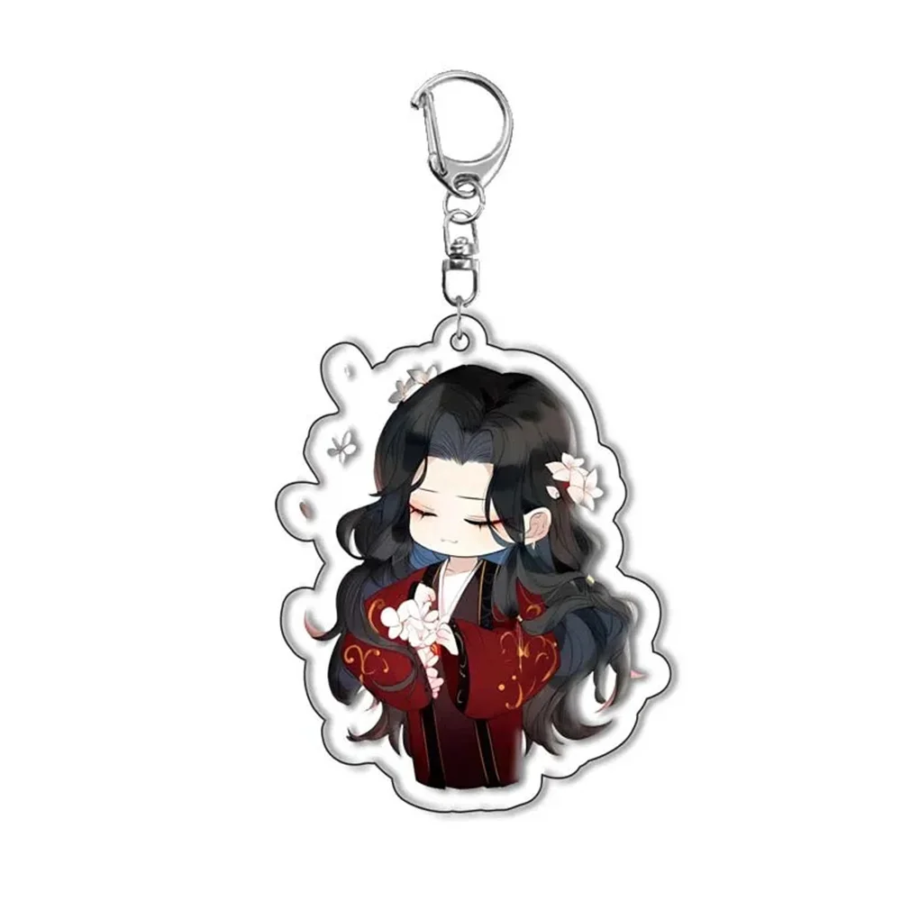 6CM Key Ring Figure Game Ashes Of The Kingdom Anime Acrylic KeyChain With Lu Su Liu Bian Sun Ce Desktop Display Decoration Gift