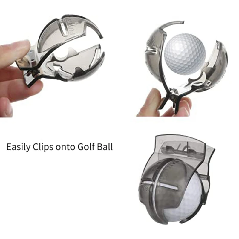 Hot 2 Pcs Golf Ball Line Marker Liner With Golf Ball Marker Pen Golf Ball Marker Line Drawing Tool Golf Ball Alignment Kit