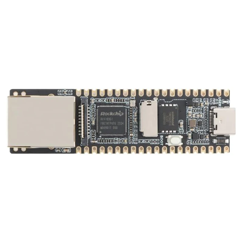 Плата Luckfox Pico Plus Micro Linux AI Макетная плата с портом Ethernet RV1103 Встроенная ARM Cortex-A7/RISC-V MCU/NPU/ISP
