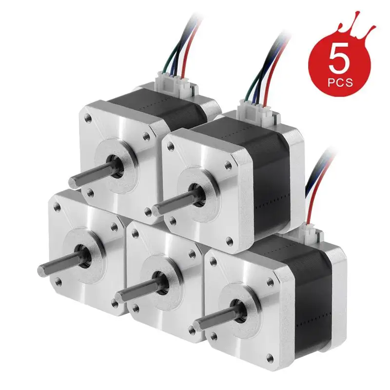 New Usongshine 5pcs/lot (17HS4401S) V5 V6 4-lead Nema17 Stepper Motor 42 motor Nema 17 42BYGH 1.5A for CNC XYZ For 3D Printer