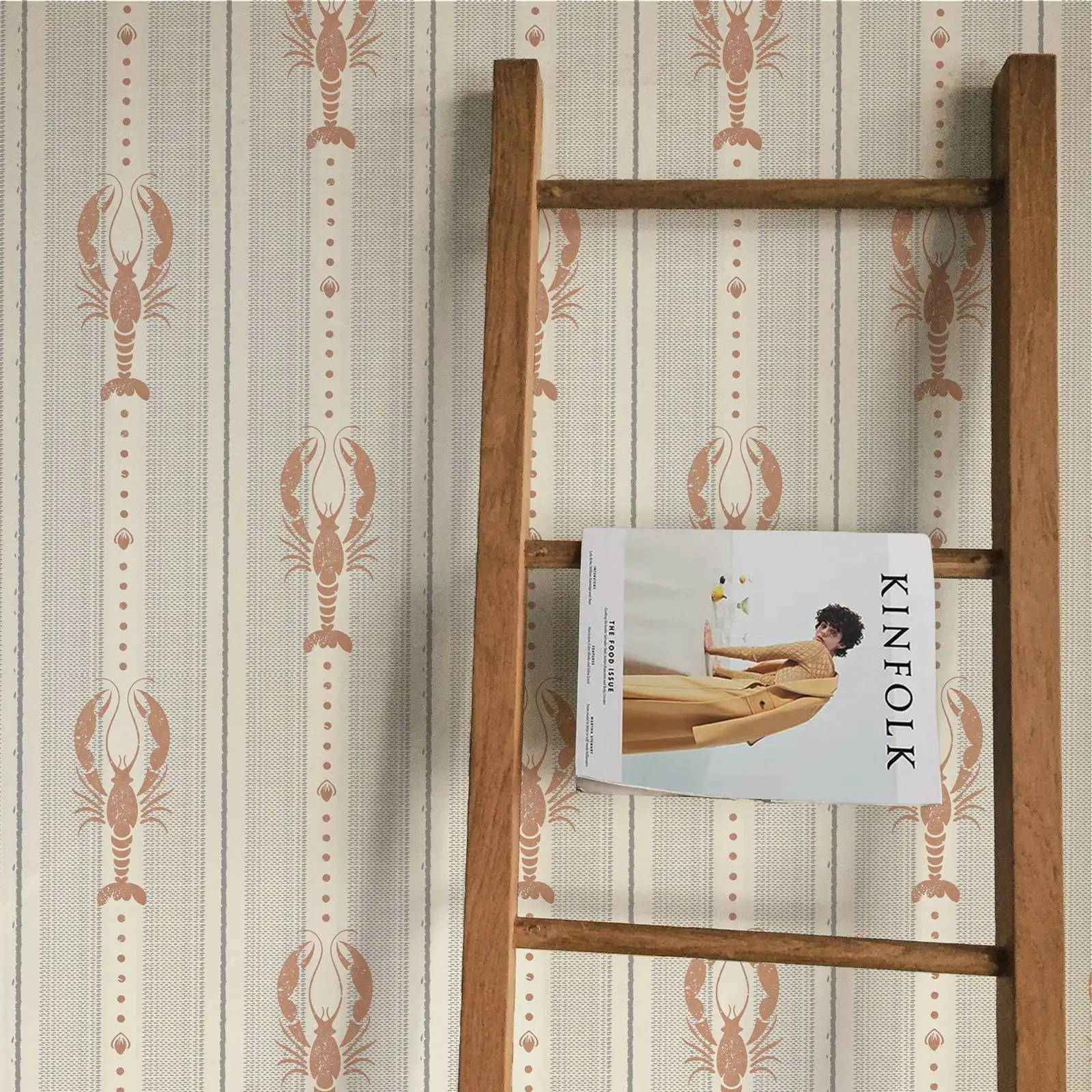 

Обои с изображением лобстера из джерси, винтажная настенная роспись с изображением животных для украшения дома, самоклеящиеся или традиционные нетканые обои