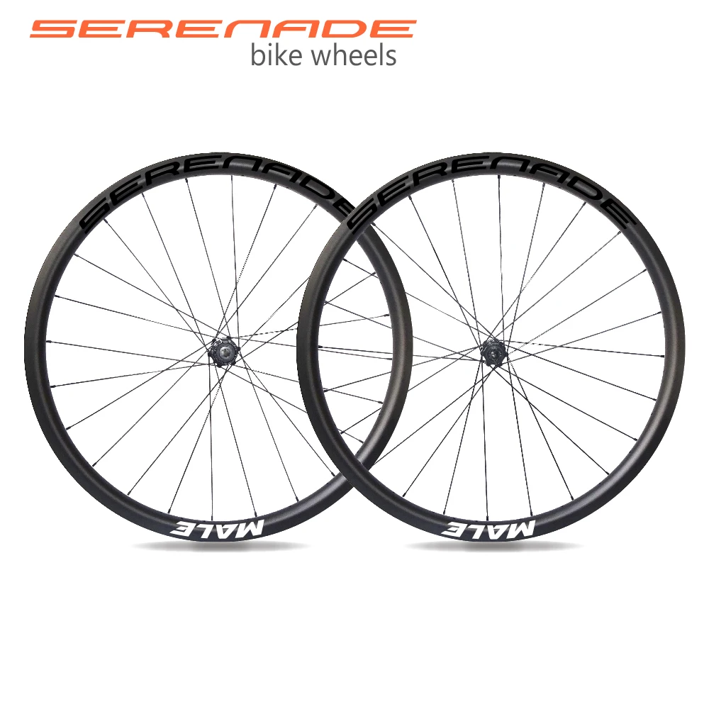 

Serenade 30mm Tubeless Clincher Rims 700C Carbon Aero Wheelset Disc Brake with SR032 Hub for Road Bike