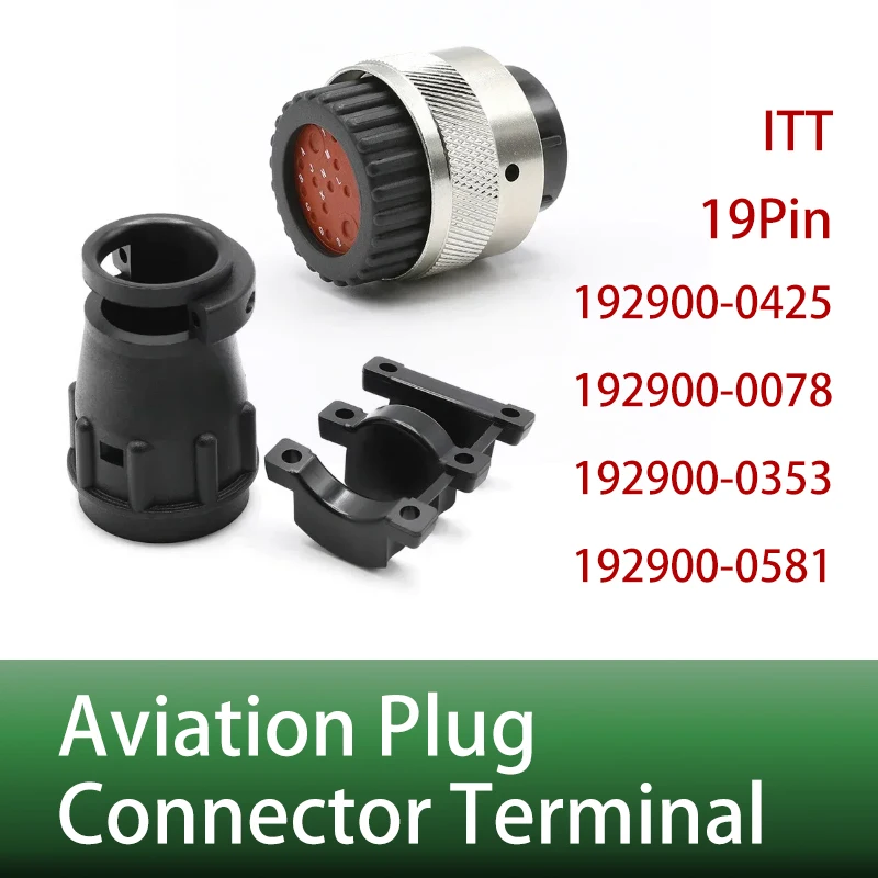 

1/5/100 PCS 19Pin ITT Aviation Wiring Plug Auto Waterproof Connector 192900-0425 192900-0078 192900-0353 192900-0581 Terminal