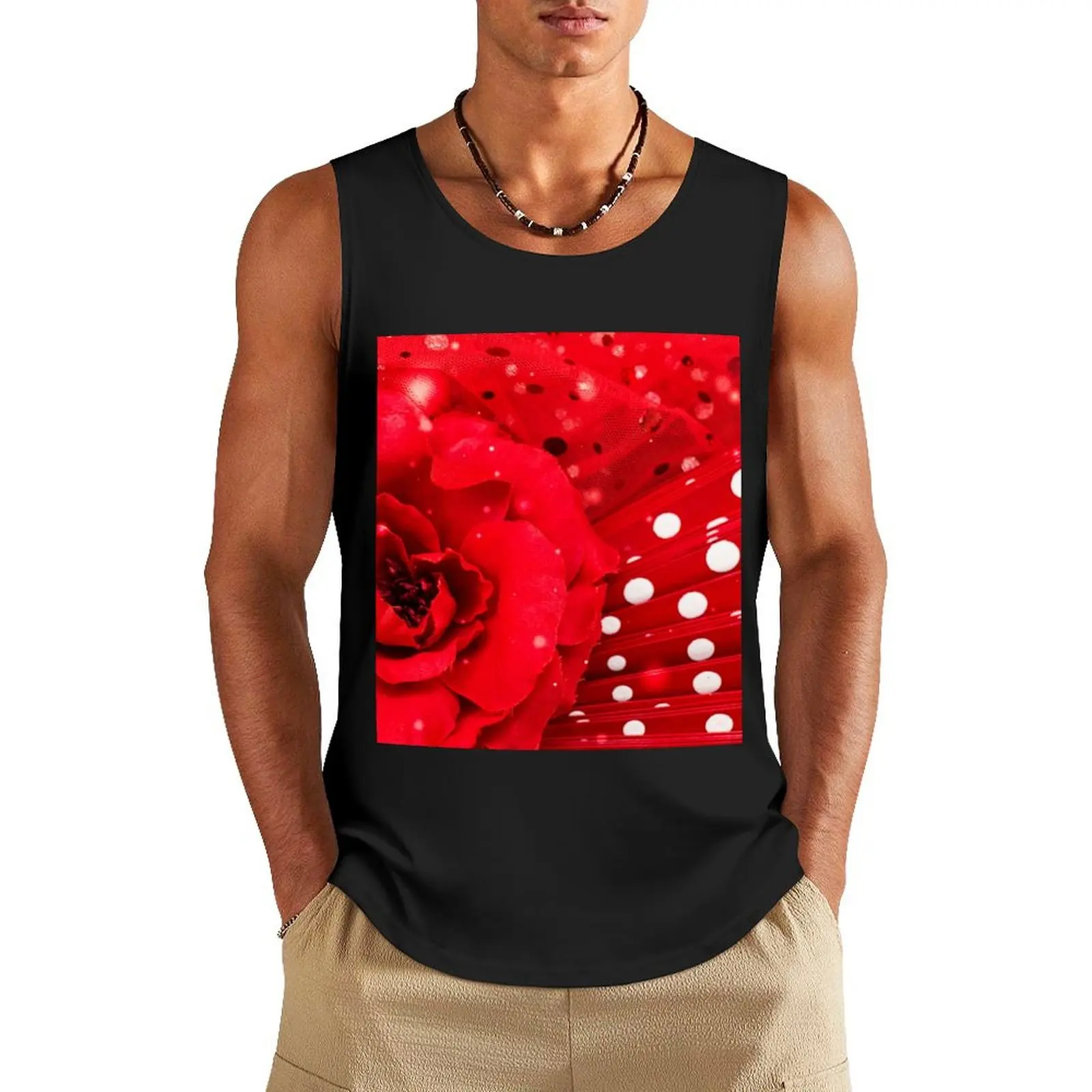 

Spanish Flamenco Tank Top sleeveless shirts t-shirts for Men's gym