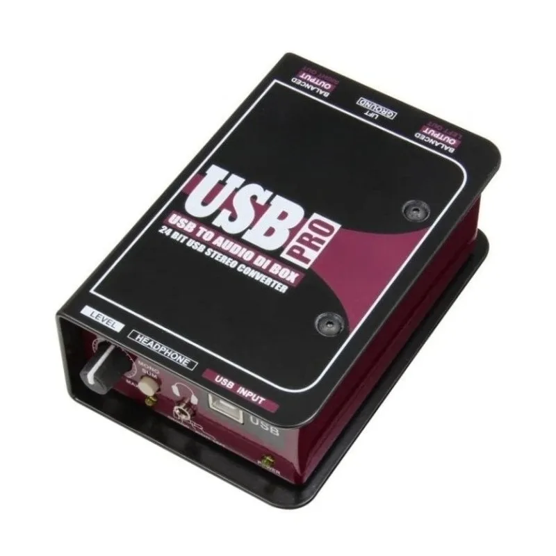USB-Pro High Performance 24bit/96kHz Digital Stereo Audio Converter Direct Box with Balanced XLR Outputs