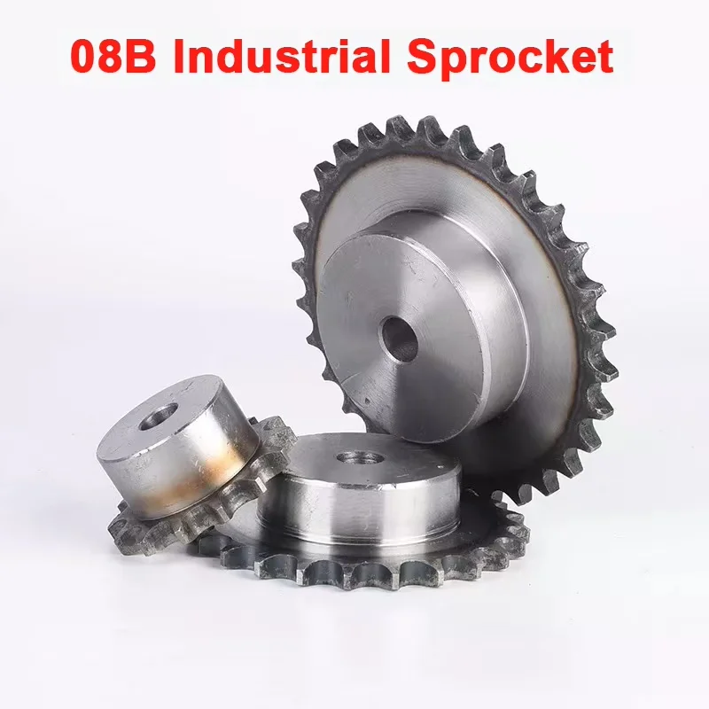 1PCS 08B Cam Sprocket 10/11/12/13/14/15~25 Teeth 12.7mm Pitch for Agricultural Machinery Conveyor Industrial Transmission Repair